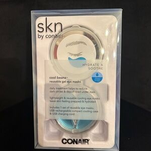Conair Skn Cool Beanz Gel Eye Masks - White and Blue